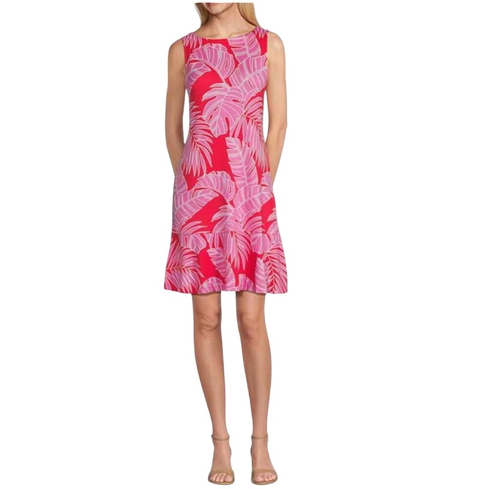 Tommy Bahama Darcy Peninsula Palms Stretch Floral Jersey Dress XS